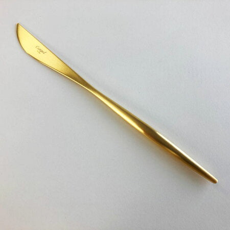 クチポール ムーン ディナーナイフ マットゴールド Cutipol MOON